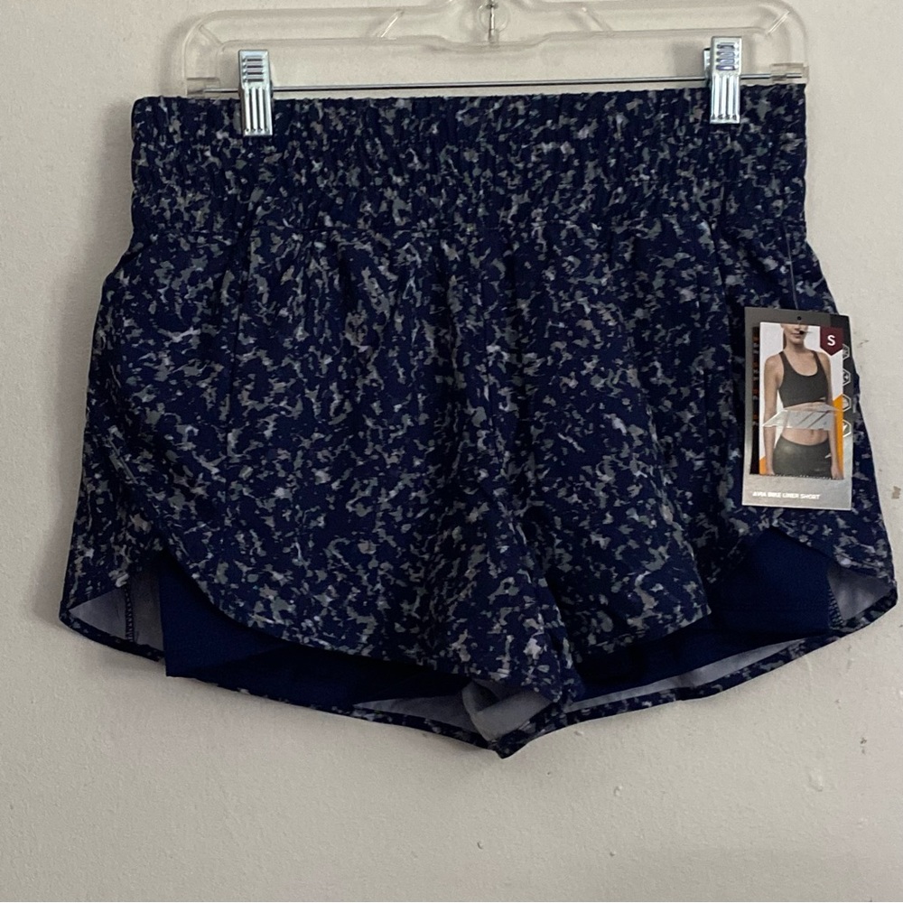 Avia Women's Blue Speckled Athletic Shorts Avia Women’s Size Small‎ 4-6 New